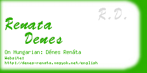 renata denes business card