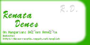 renata denes business card